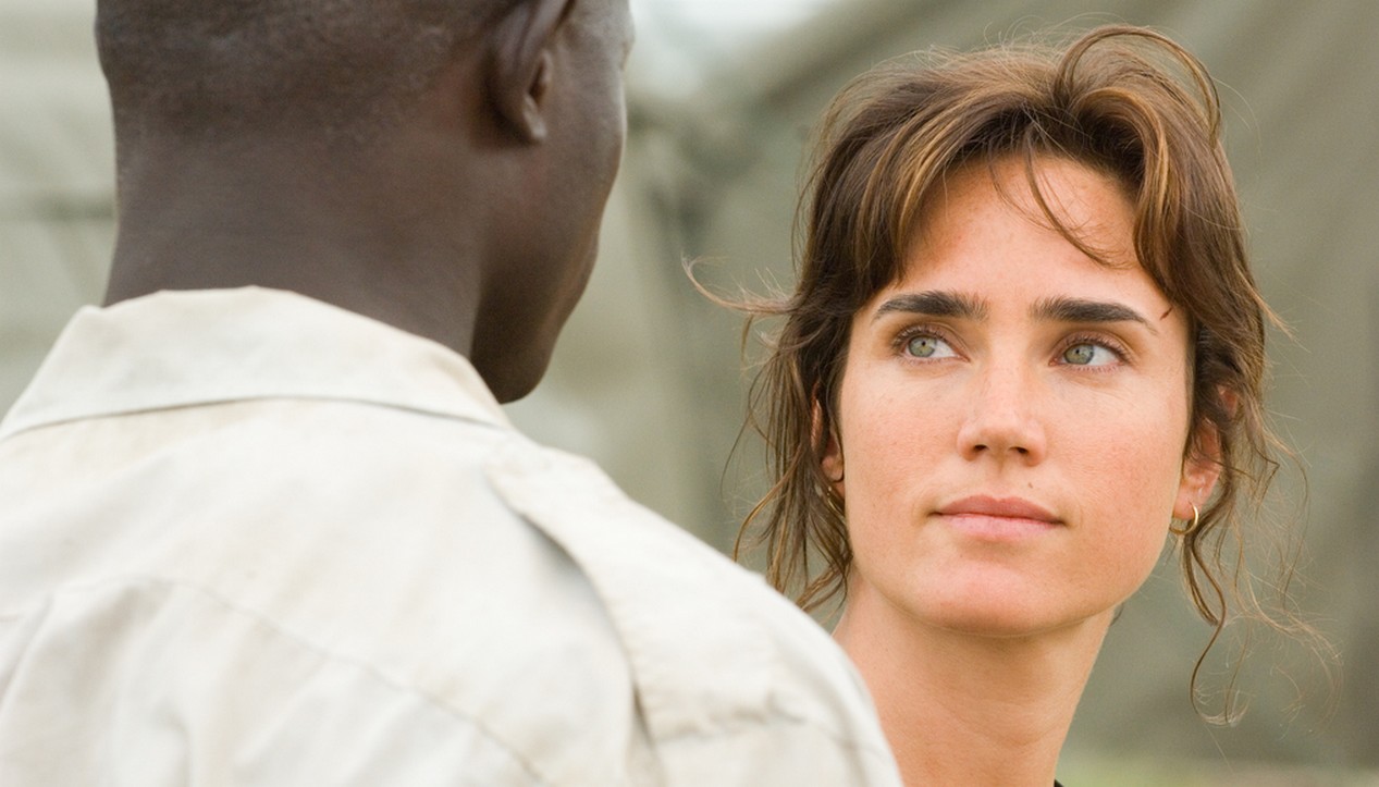 Jennifer Connelly (Maddy Bowen) et Djimon Hounsou (Solomon Vandy) dans "Bood Diamond".