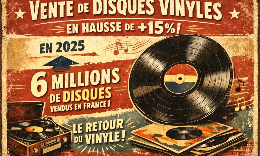 Hausse des ventes de disques vinyles en 2025