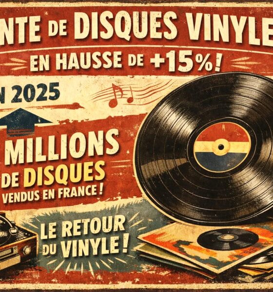 Hausse des ventes de disques vinyles en 2025