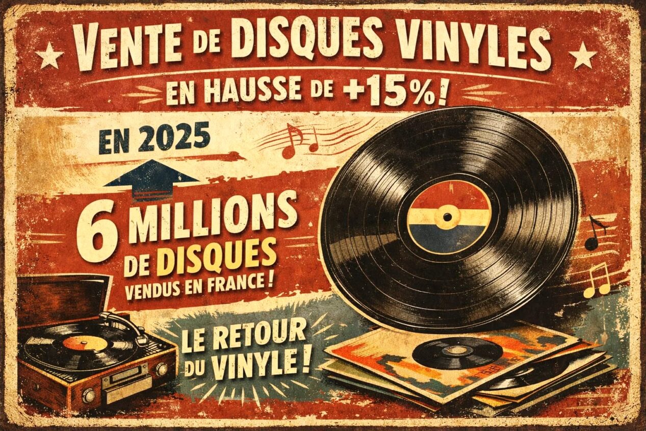 Hausse des ventes de disques vinyles en 2025