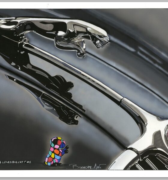 Peinture de Jaguar ancienne par BIXHOPE ART