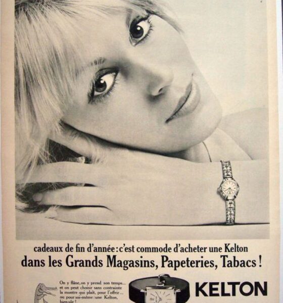 Publicité vintage pour les montres Kelton