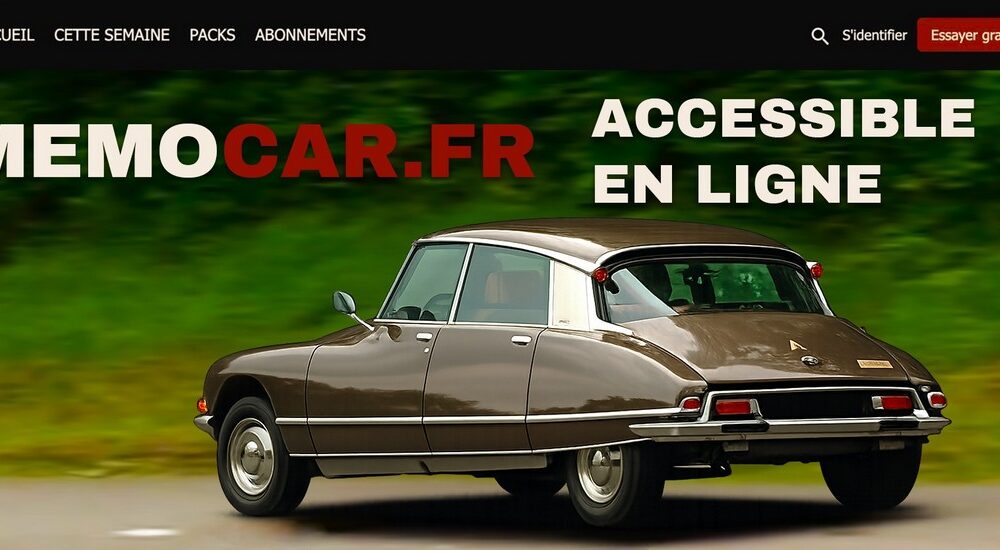 Page d'accueil de la plateforme Memocar.fr
