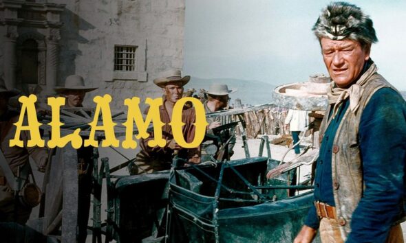 Affiche du film Alamo tourné par et avec John Wayne en 1960