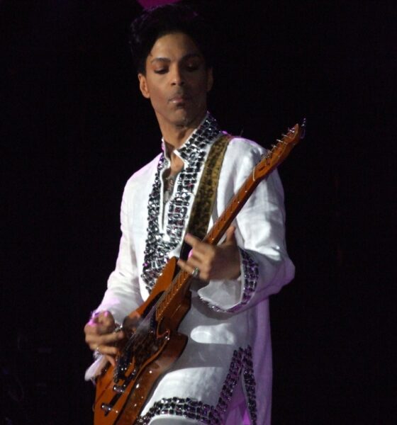 Le chanteur Prince à Coachella sur scène le 26 avril 2008