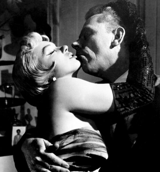 Marilyn Monroe et Tom Ewell sur le tournage du film 7 ans de réflexion sorti en 1955