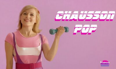 La chanteuse française Victorine affiche de son clip Chausson Pop