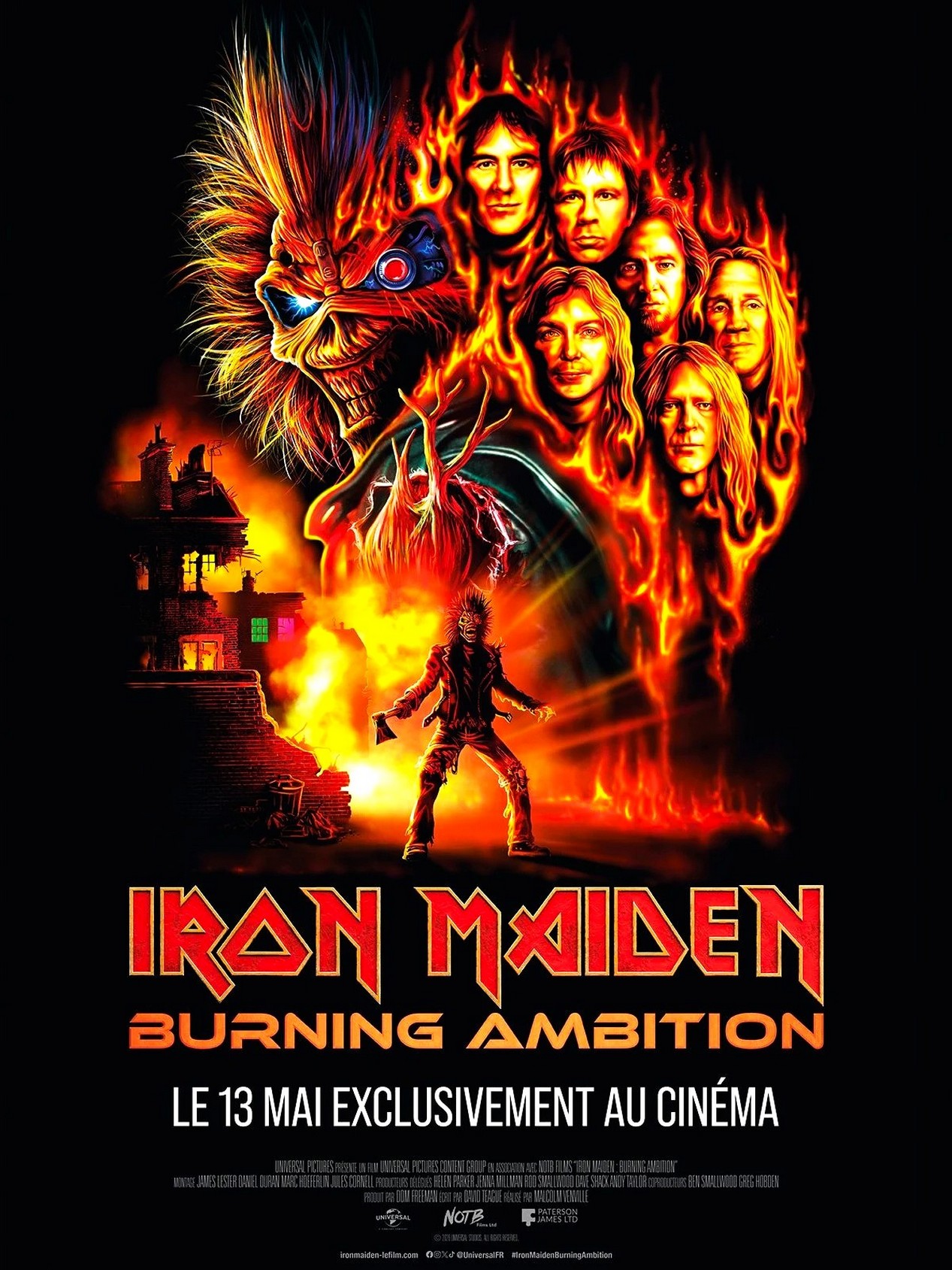 Affiche du film IRON MAIDEN BURNING AMBITION sorti au cinéma le 13 mai 2026