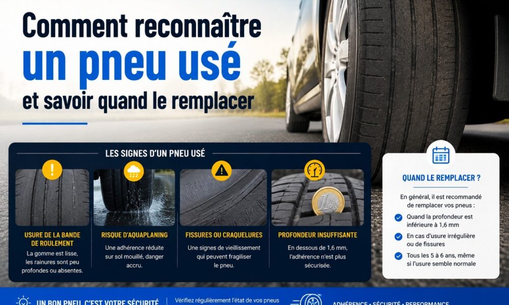 comment voir si vos pneus sont usés