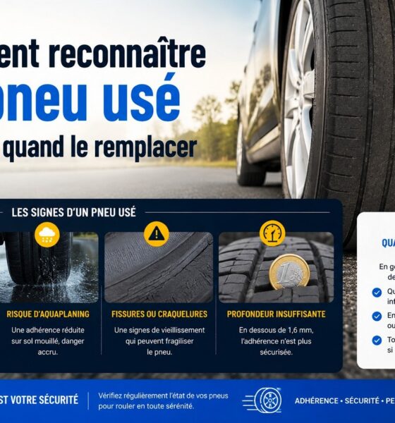 comment voir si vos pneus sont usés