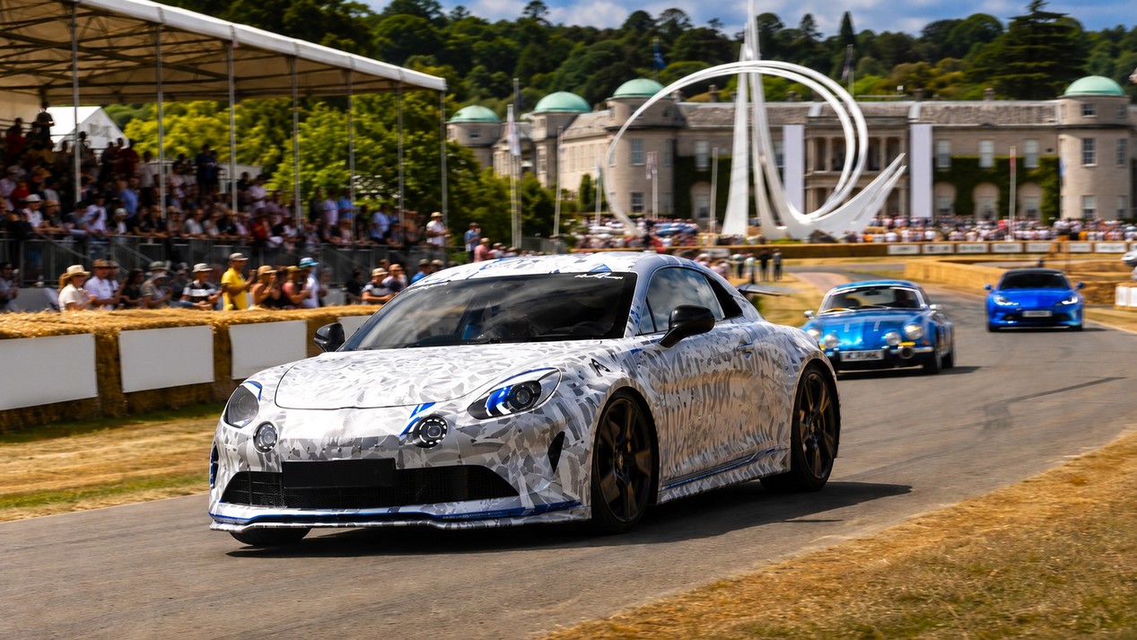 Alpine A110 prototype présenté à Goodwood du 9 au 12 juillet 2026