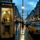 Cabine téléphonique à Paris dans les années 80