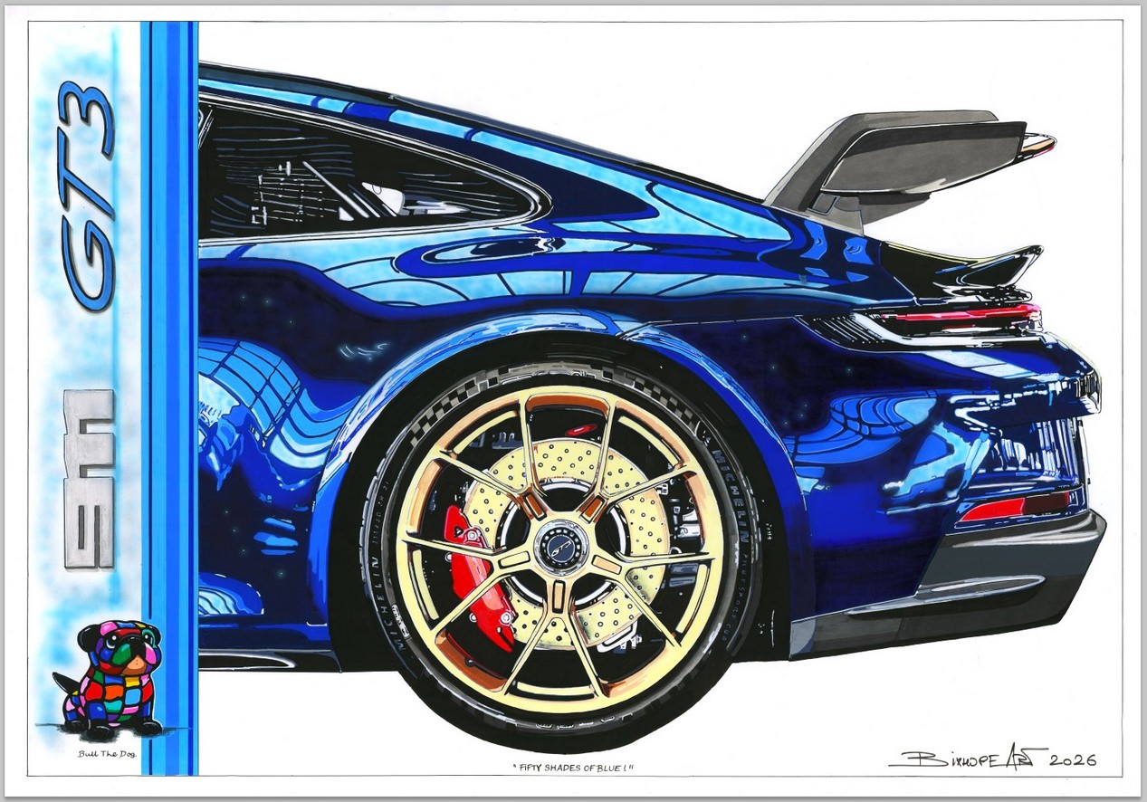 Toile “Fifty Shades Of Blue” de l'artiste français Bixhope Art