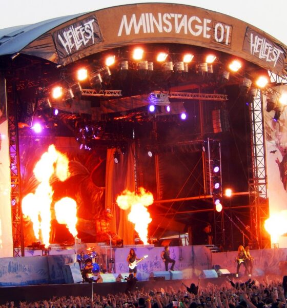 Le groupe britannique Iron Maiden au festival Hellfest en 2014
