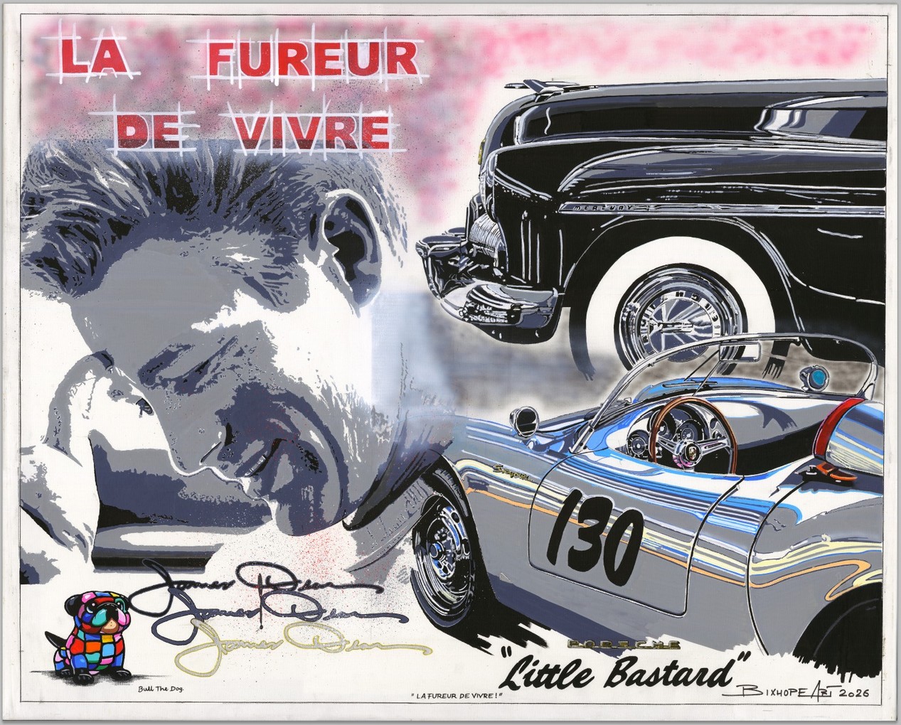 Oeuvre de l'artiste français Bixhope Art : “La Fureur De Vivre”