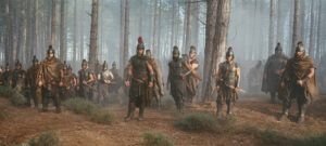 es hommes d'Ithaque dans la forêt des geants les Lestrygons