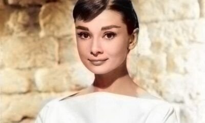 L'actrice britannique Audrey Hepburn en 1956