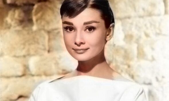 L'actrice britannique Audrey Hepburn en 1956