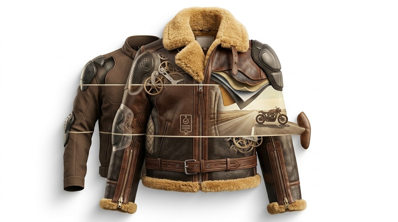 Blouson vintage moto: comparatif entrée, milieu et haut de gamme
