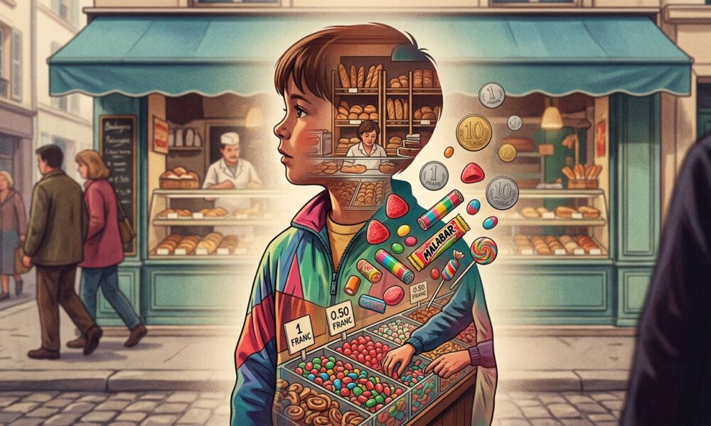 Bonbons des années 90 : souvenirs de francs et boulangeries