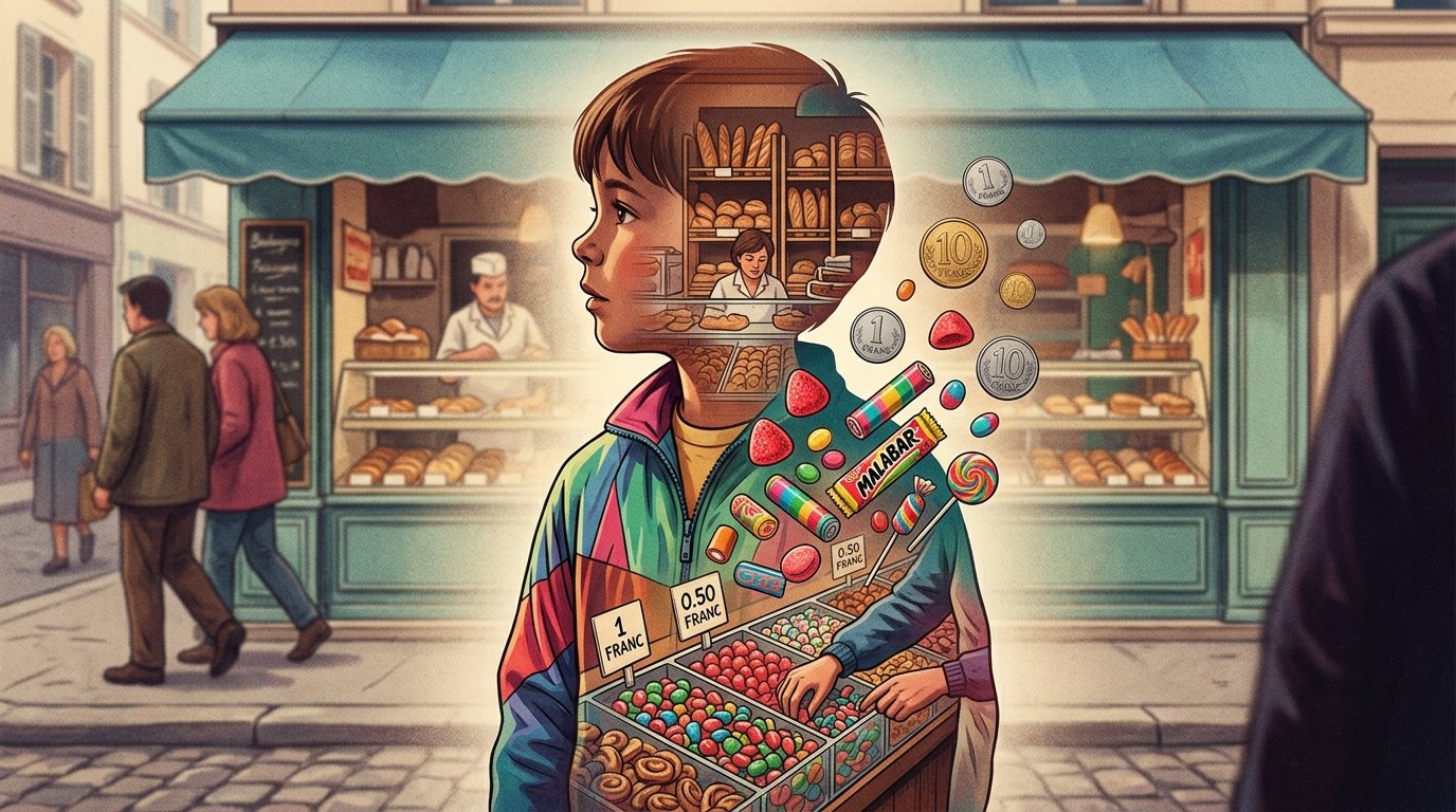 Bonbons des années 90 : souvenirs de francs et boulangeries