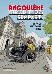 Affiche de l'épreuve automobile Le Circuit des Remparts d'Angoulême du 18 au 20 septembre 2026