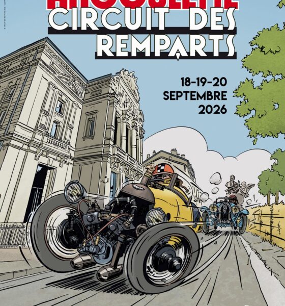Affiche de l'épreuve automobile Le Circuit des Remparts d'Angoulême du 18 au 20 septembre 2026