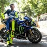 Le pilote de moto italien Valentino Rossi à Goodwood en juillet 2026