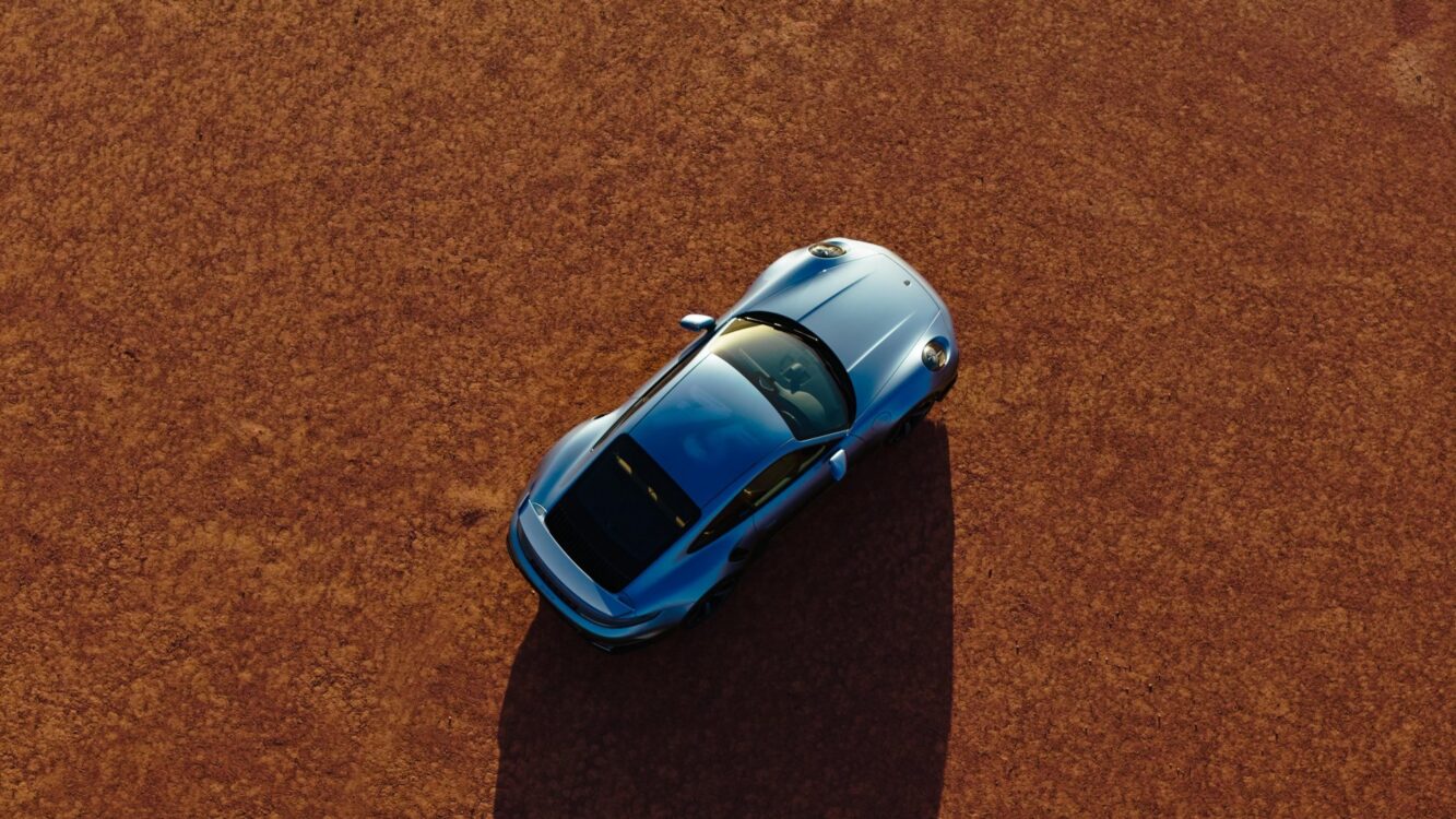 911 Turbo S Land Down Under vue aérienne en Australie