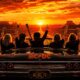 Le groupe de hard rock australien AC/DC en voiture