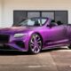 Bentley Continental GTC modèle unique pour les 80 ans de la marque. Peinture Supernova Purple Ombre