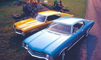 Chevrolet Chevelle de 1969, une orange et une bleue