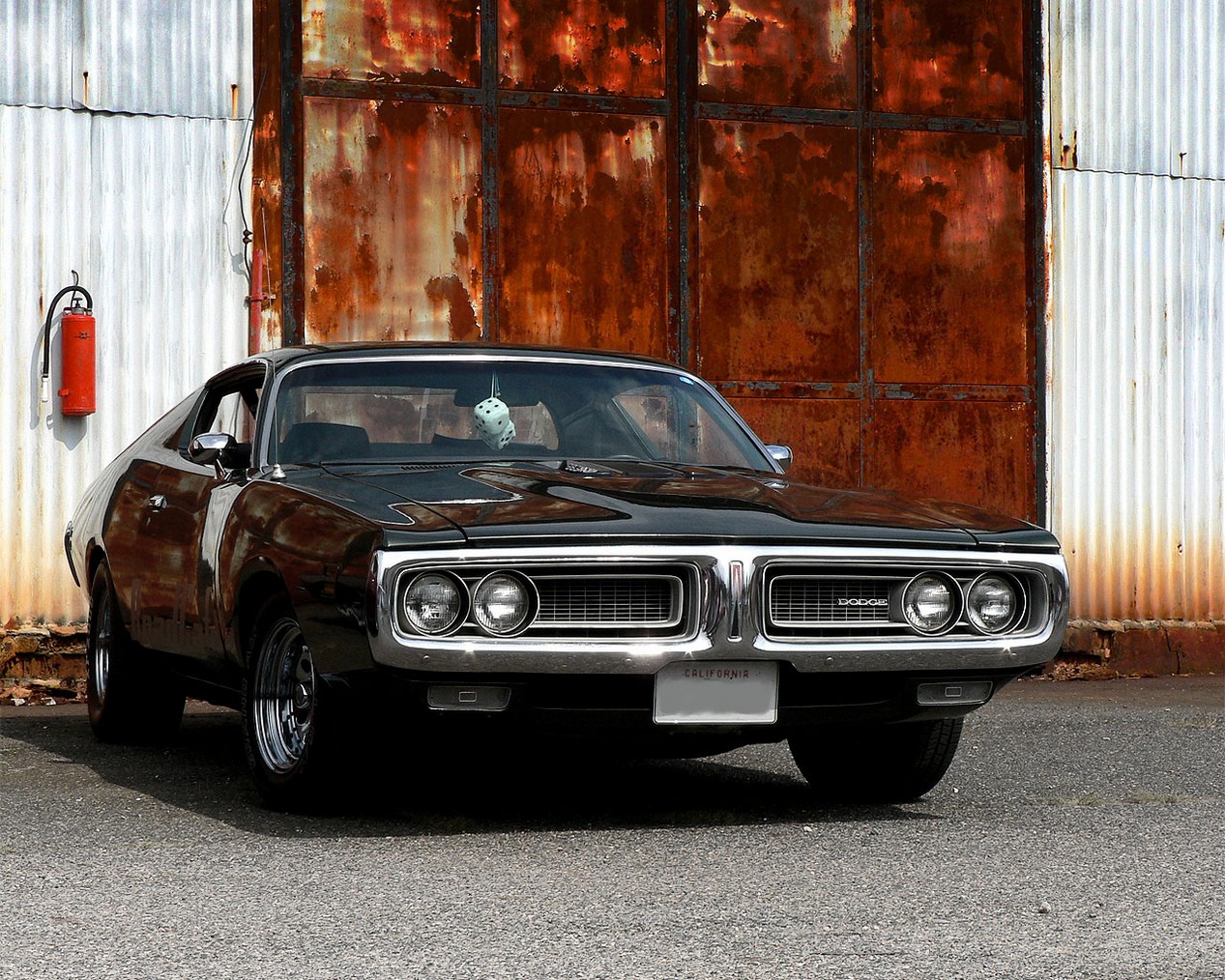 Dodge Charger 383 MAGNUM noire de 1971