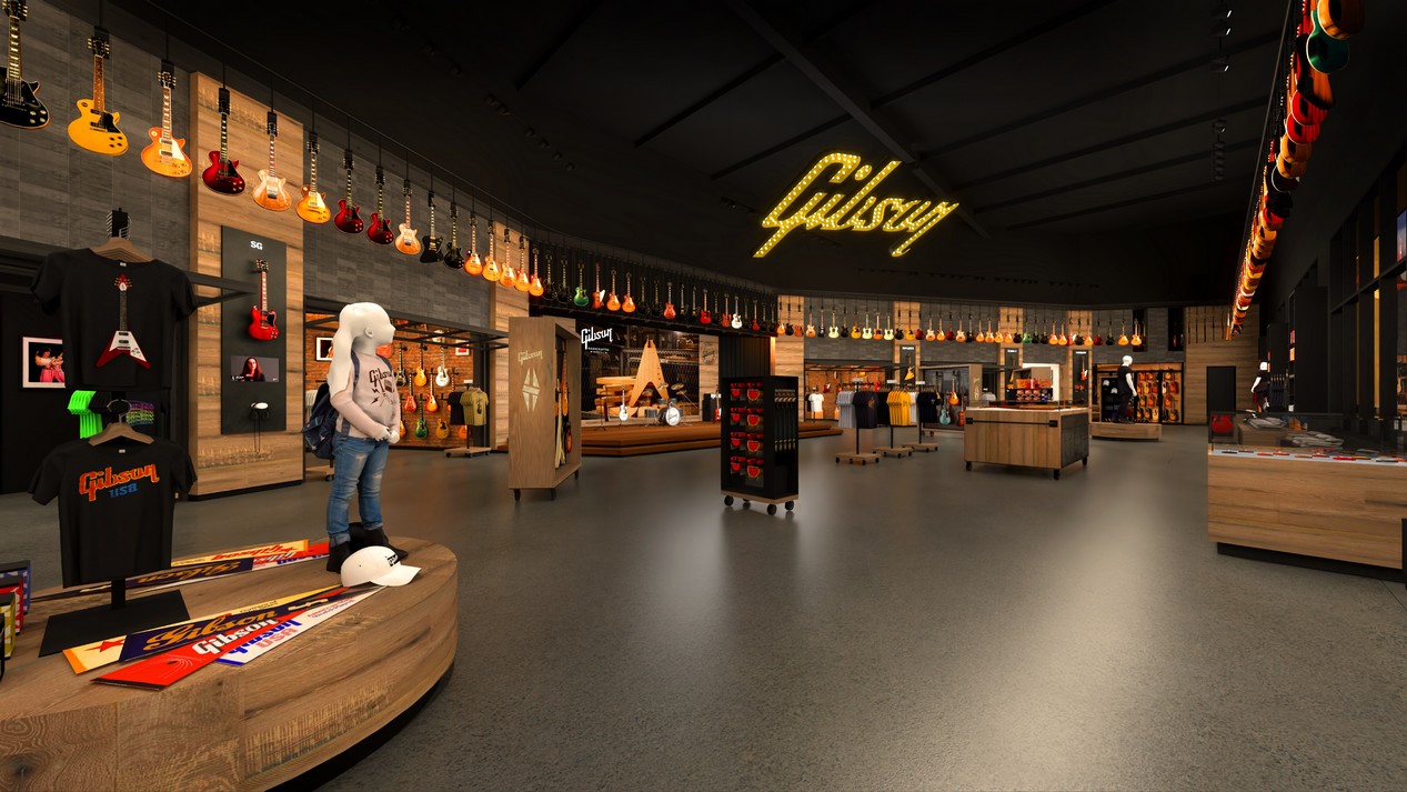 Gibson Garage de Las Vegas. Ouverture prévue en 2027