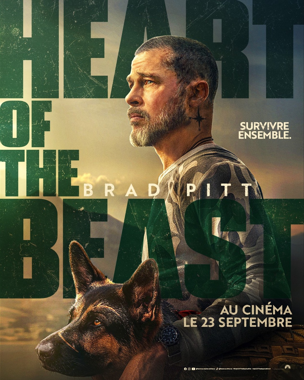 Affiche du film Heart Of The Beast avec Brad Pitt