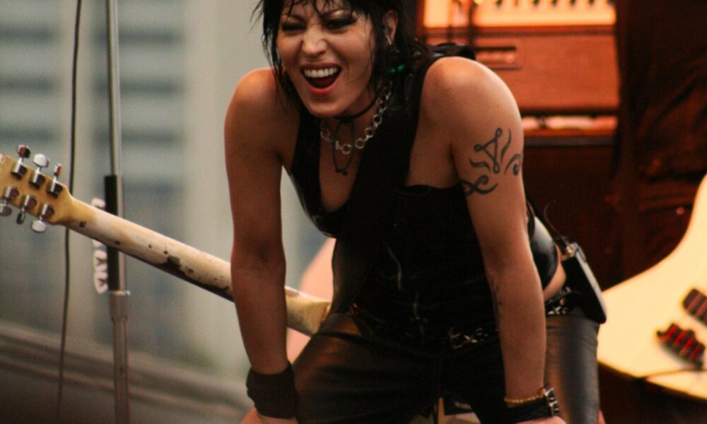 La chanteuse américaine Joan Jett en concert le 2 mai 2008