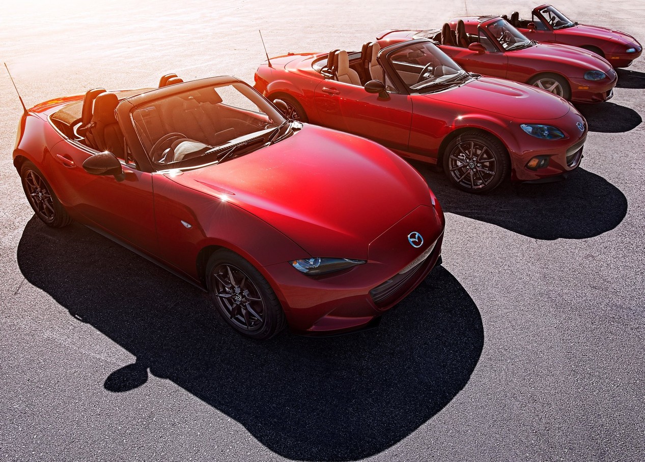 mazda mx 5 4 generations 1