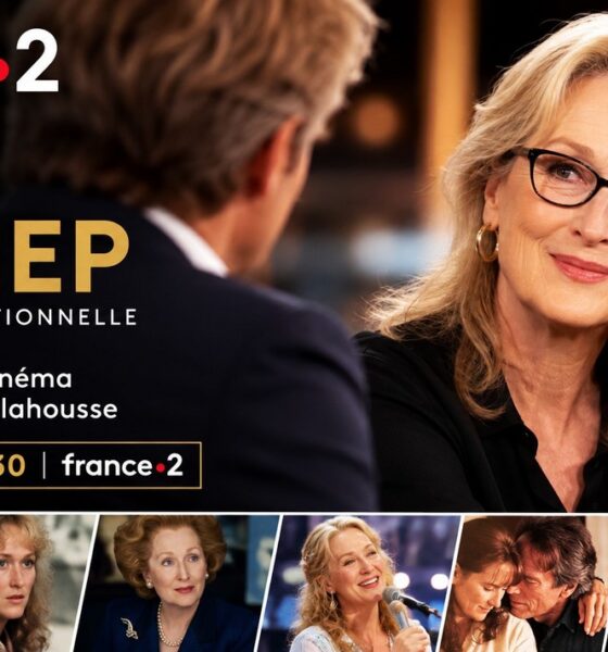 L'actrice Meryl Streep interviewée par Laurent Delahousse le 23 août 2026 à 20H30 sur France 2