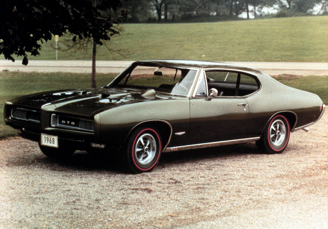 Pontiac GTO verte de 1968