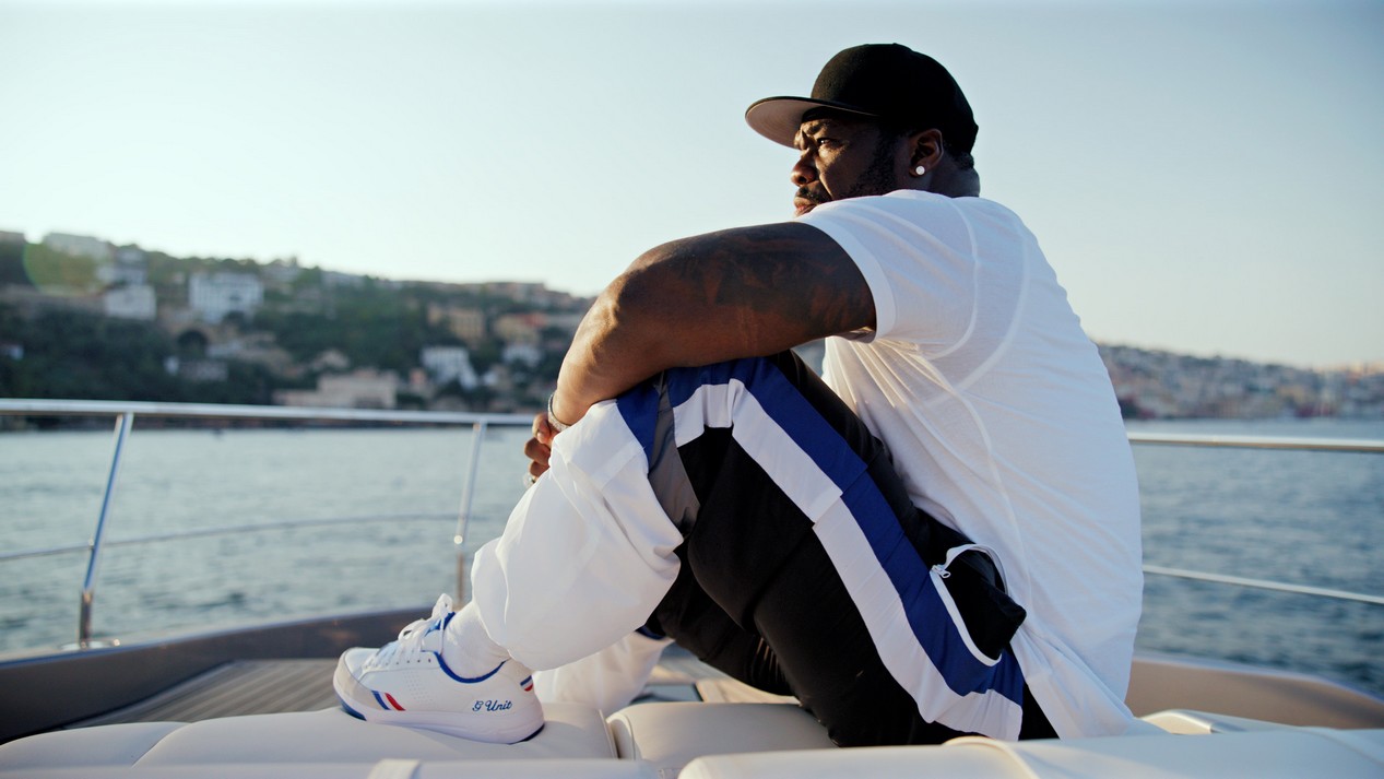 Le rappeur 50 Cent et les nouvelles sneakers Reebok x G-UNIT G6 sortie le 20 août 2026 à 10H00