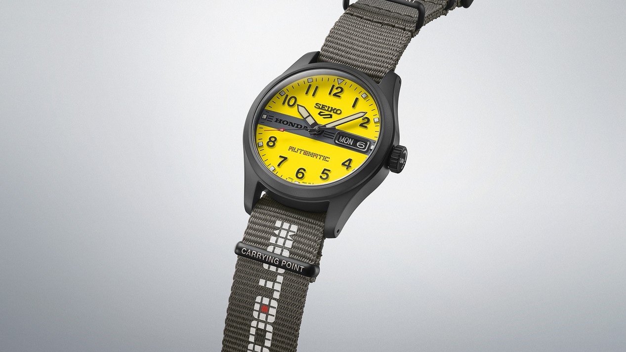 Montre Seiko 5 Sports Motocompo limited edition jaune de 2026