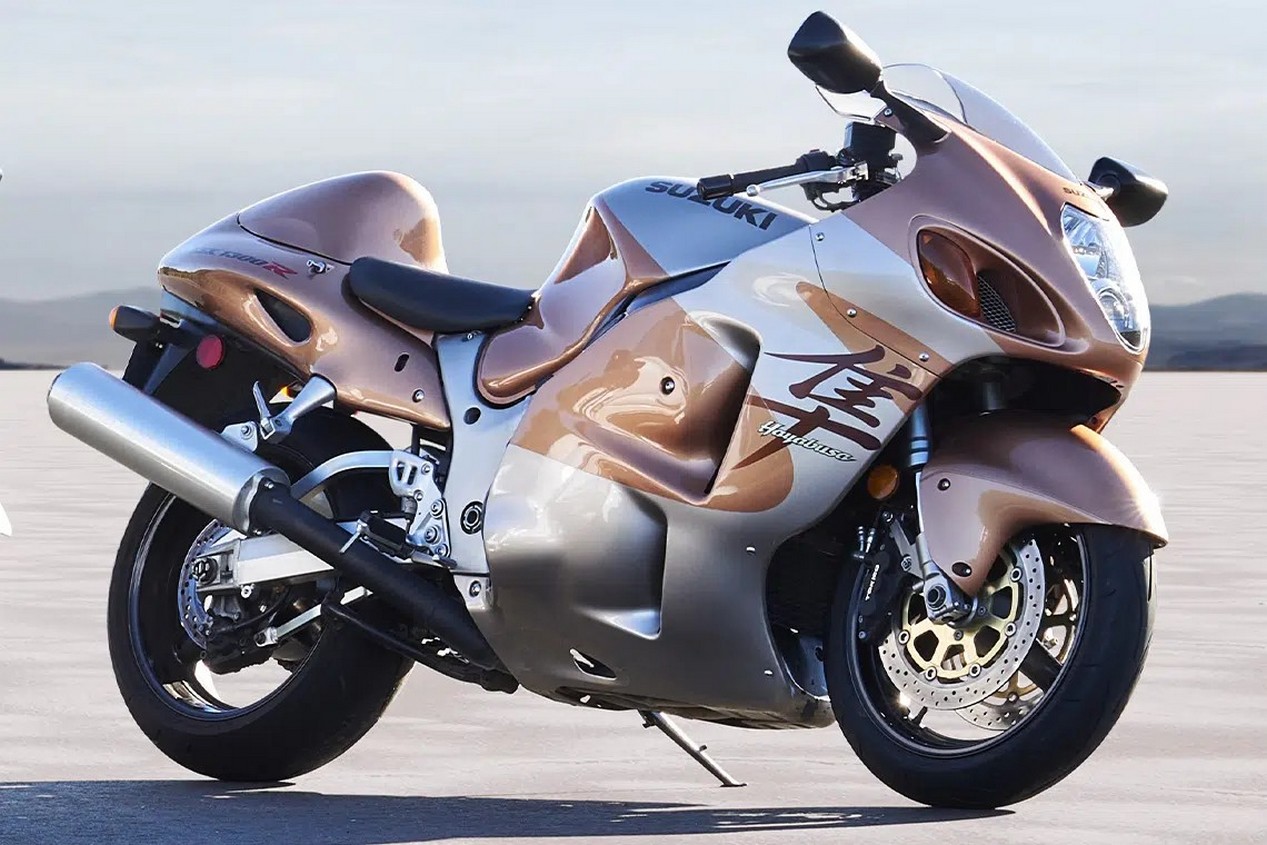 Moto Suzuki Hayabusa 1ère génération de 1999 couleur bronze