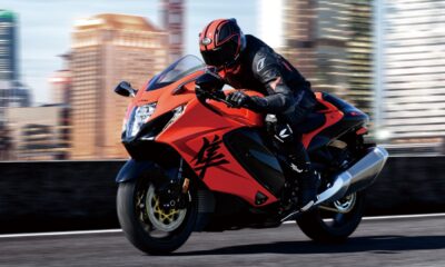 Moto orange Suzuki Hayabusa modèle 2026