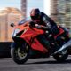 Moto orange Suzuki Hayabusa modèle 2026