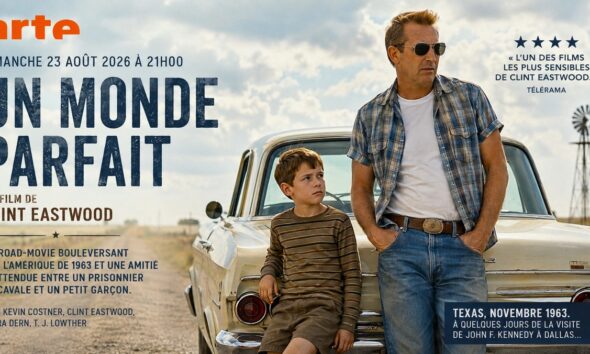Affiche du film Un Monde Parfait réalisé par Clint Eastwood avec Kevin Costner