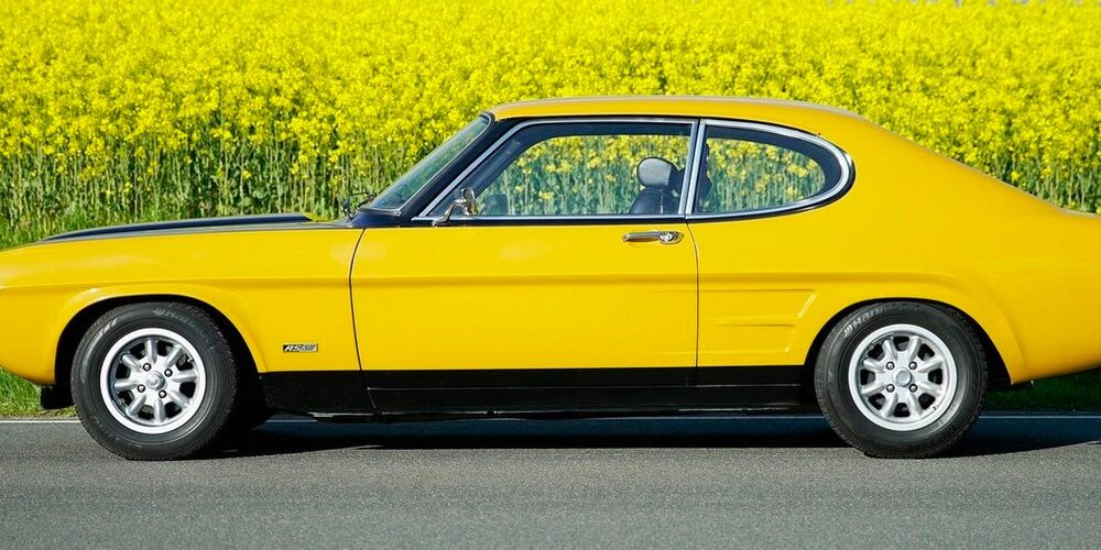 Ford Capri RS 2600 jaune de 1971