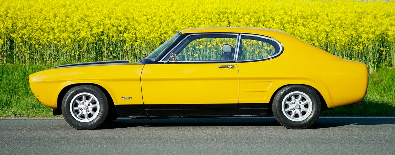 Ford Capri RS 2600 jaune de 1971