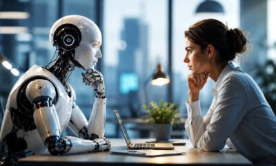 Robot et humain face à l'intelligence artificielle