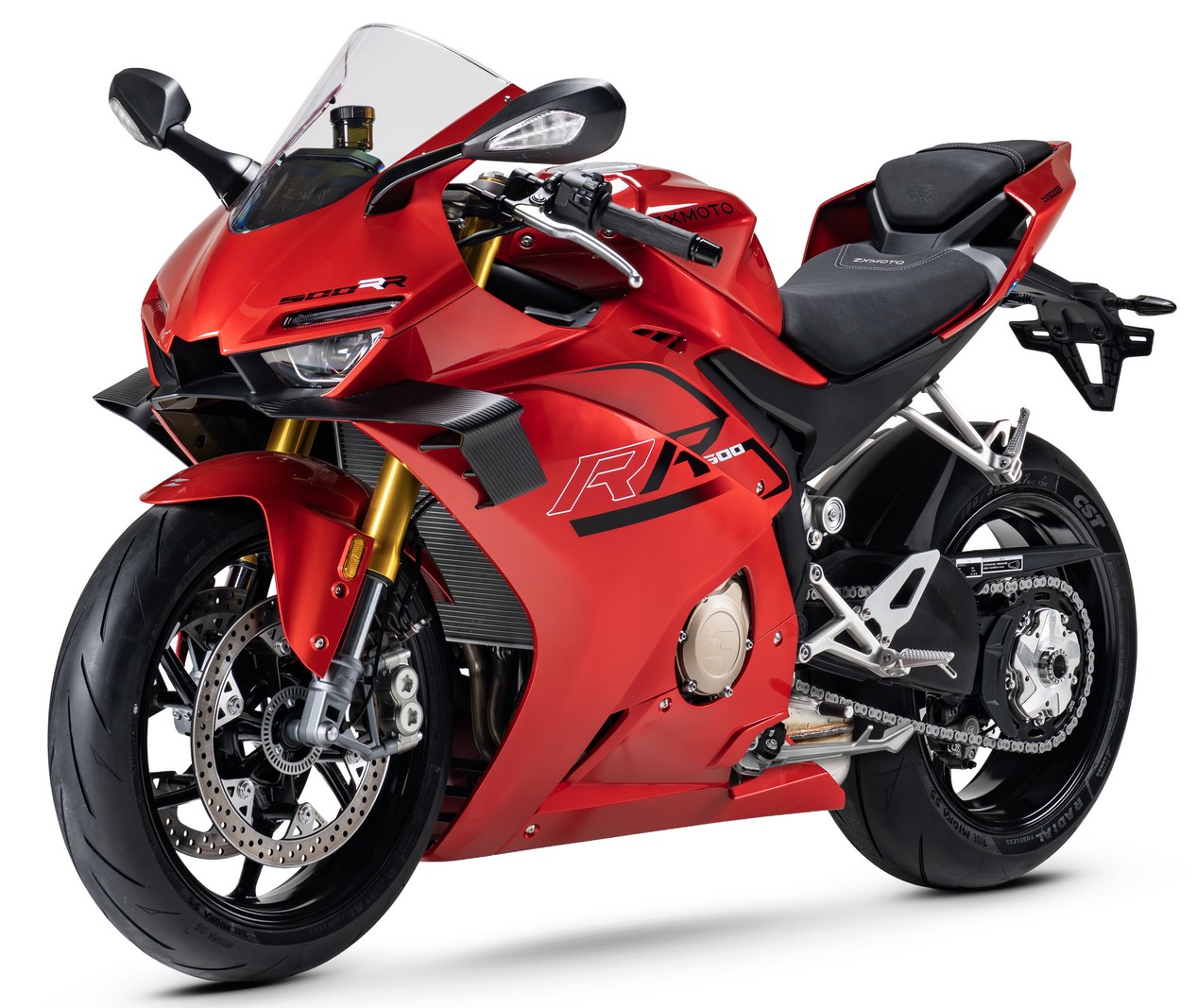 Nouvelle moto ZXMOTO 500RR modèle rouge de 2026