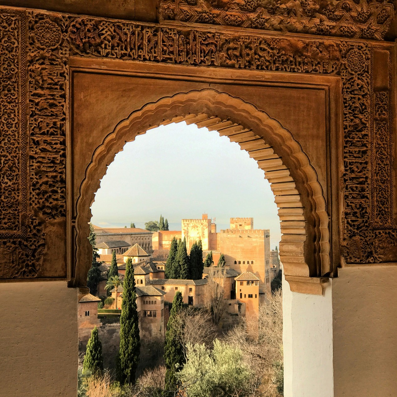 Vue sur l'Alhambra de Grenade.